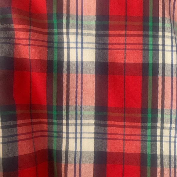 EUC Izod Christmas plaid shirt sz 10/12 - Picture 3 of 3